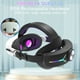 thumbnail image 3 of Compatible con el casco de realidad virtual Meta Quest 3/3S - Correa ajustable RGB para la cabeza con batería de 12000mAh para prolongar el tiempo de juego-Blanco, 3 of 5