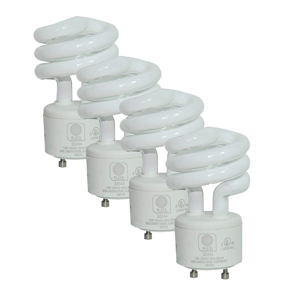 Bombilla SLEEKLIGHTING, 13 W, base GU24, 5000 K, luz diurna, paquete de 4