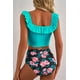 thumbnail image 3 of Bikini Sexy Cintura Alta y Vuelos Chic Floral Gloriahoon, 3 of 7