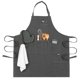 thumbnail image 1 of Delantal opux Chef 81 cm × 60 cm gris con bolsillos, 1 of 9