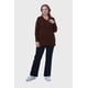 thumbnail image 4 of Polera Mujer Cuello V Rib Café, 4 of 4