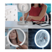 Tecnocasa - Espejo Con Luz Led De Maquillaje Con Ventilador
