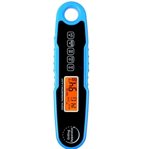 1pc Meat Thermometer, Waterproof Digital Instant Read, Auto Turn On Off, Backlight, Dual-channel Temperature Measurement, Kitchen Gadgets