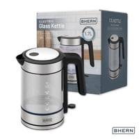 Hervidor Eléctrico Vidrio Blue Led 1,7 L Bhern 1 Un