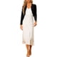thumbnail image 2 of INSPIRE CHIC Chaquetas de Mujer de Punto de Terciopelo Abierto al Frente con Mangas Largas Chaqueta Corta S Negro, 2 of 6