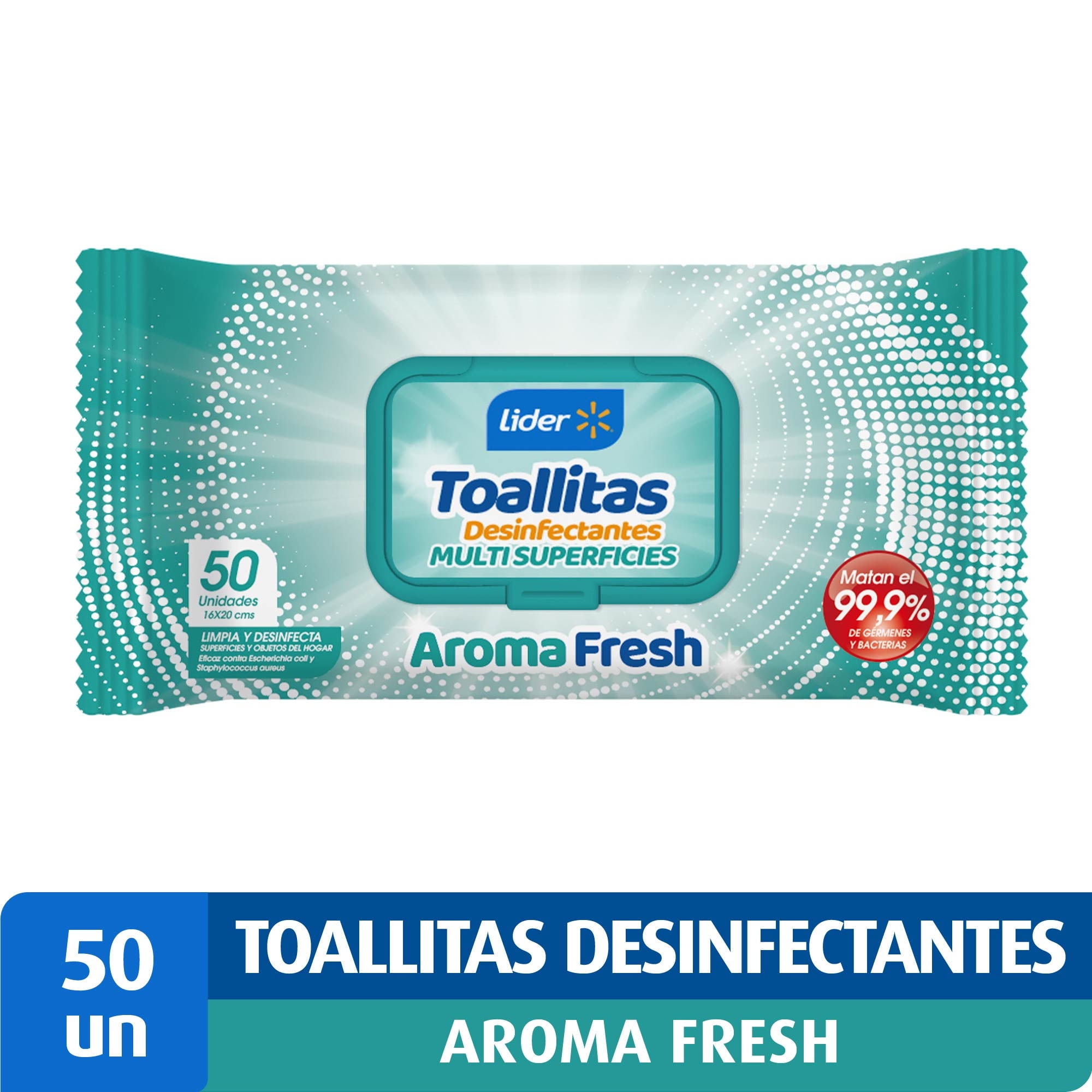 Toallitas Desinfectantes Fresh 50 Un Lider