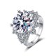 thumbnail image 1 of Anillos de Diamante de Moissanita VVS1 Color D de 10 Uds para Mujer Corte Redondo Anillos de Boda de Plata Esterlina 925 Anillo de Compromiso para Mujer con Certificado, 1 of 8