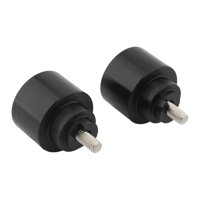 Magideal - 2 Piezas Tapas De Extremo De Empuñaduras De Manillar De Motocicleta Extremos De Manillar Tapas De Tapones De Extremo De Manillar Fáciles De Instalar P Negro