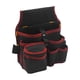 thumbnail image 5 of Bolsa de herramientas pequeña, cinturón de herramientas, impermeable, para taller de artesanos, multifuncional, duradero, para herramientas de jardín , borde rojo, 5 of 5