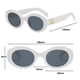 thumbnail image 2 of Gafas de sol con montura ovalada retro, gafas de sol de tendencia de moda que combinan con todo, hechas de PC, 2 of 5