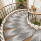 thumbnail image 2 of PADOOR Huellas para Escaleras 20 x 76 cm Antideslizantes Gris Diseño 3D Autoadhesivas, 2 of 6
