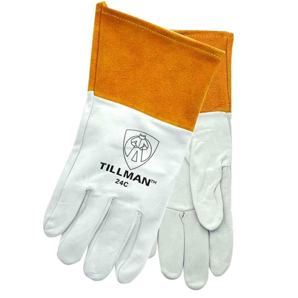 Guantes de soldador Tillman Pearl and Gold Top Grain Kidskin