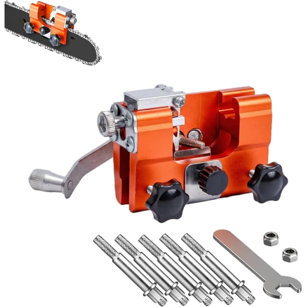 Afilador cadenas motosierra manivela fresas esmeril apto mayoría cadenas