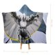 thumbnail image 2 of Caballero Luna Manta Capa con Capucha Anti-Bolitas, Manta de Lana Ártica Suave, Manta Portátil de Felpa Ligera y Lujosa, Poncho para Siesta en Casa y Oficina, 100*130cm, 2 of 6