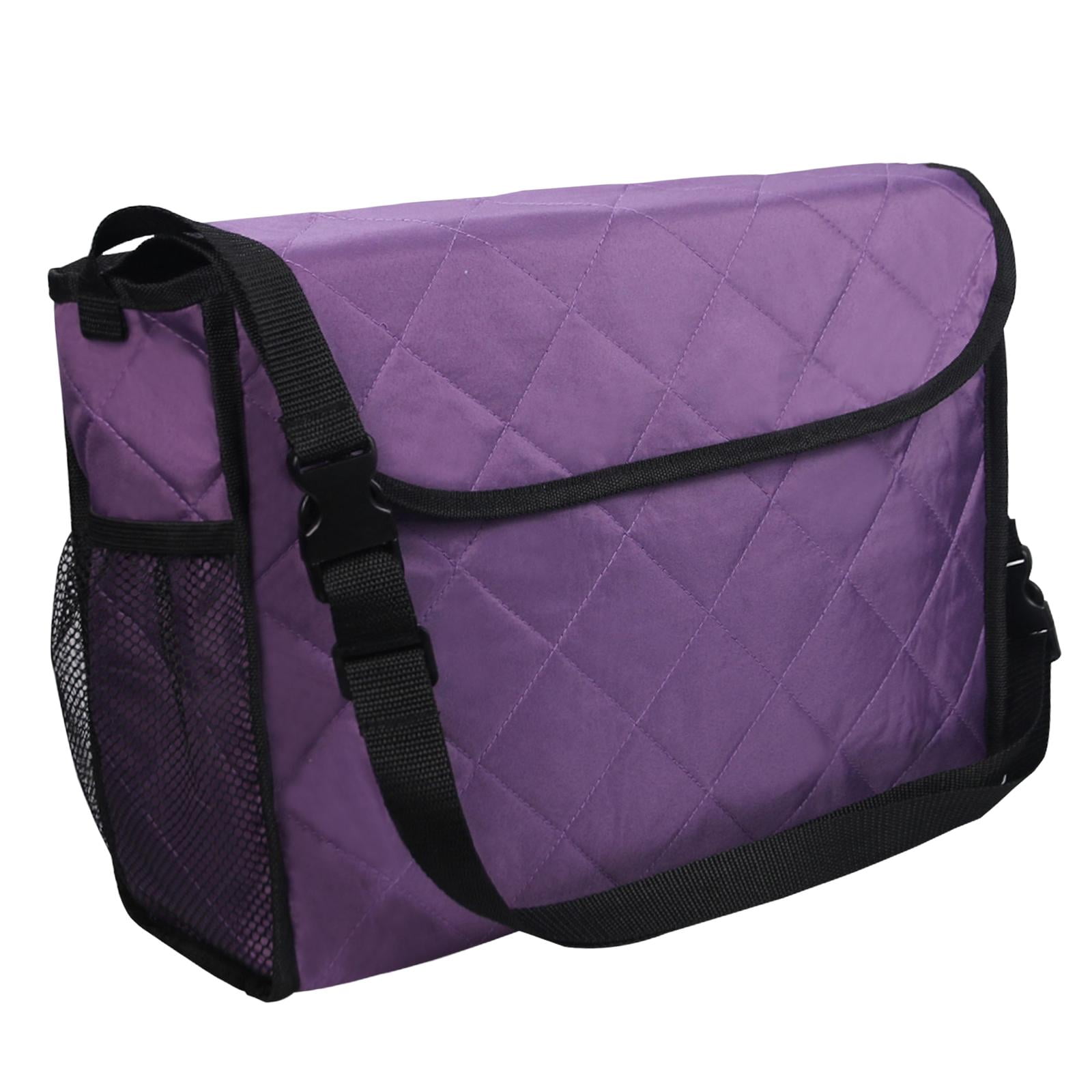 Magideal - Bolsa Para Silla De Ruedas/accesorio Con Bolsillo Interior Bolsillos De Almacenamiento Grandes Bolsa /para Silla De Ruedas Motorizada Scooters , Púrpura