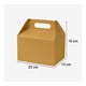 thumbnail image 2 of Set 50 Cajas con Agarre Delivery Kraft 22x13x15cm Desechable, 2 of 3