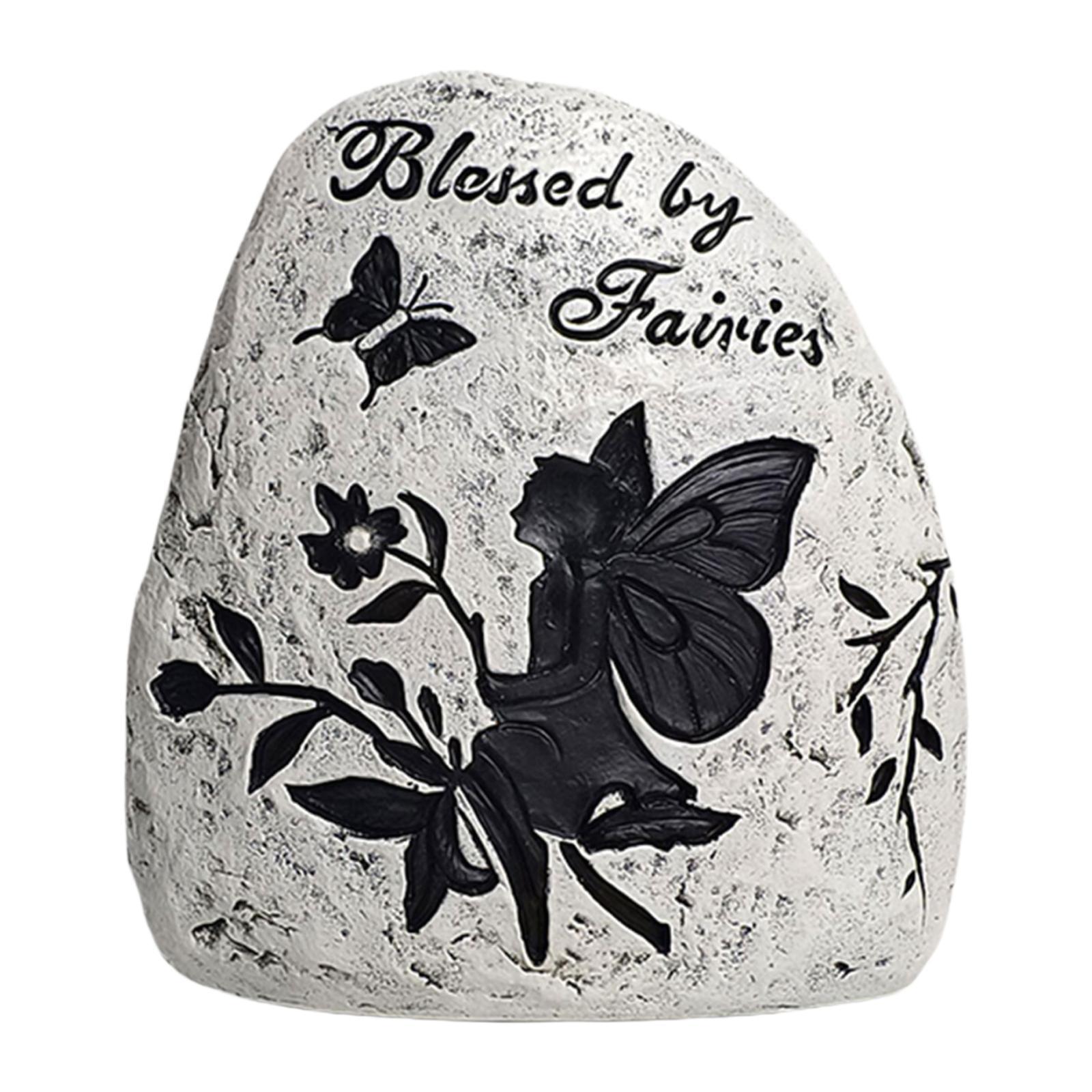 Magideal - Estatua De Jardín, Artesanía De Resina, Patrón De , Escultura De Hada Creativa, Única Y Resistente, Adorno Decorativo Para Regalos De Balcón, Césp Izquierda