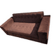 thumbnail image 2 of Sofa Tres Cuerpos Chocolate Felpa, 2 of 3