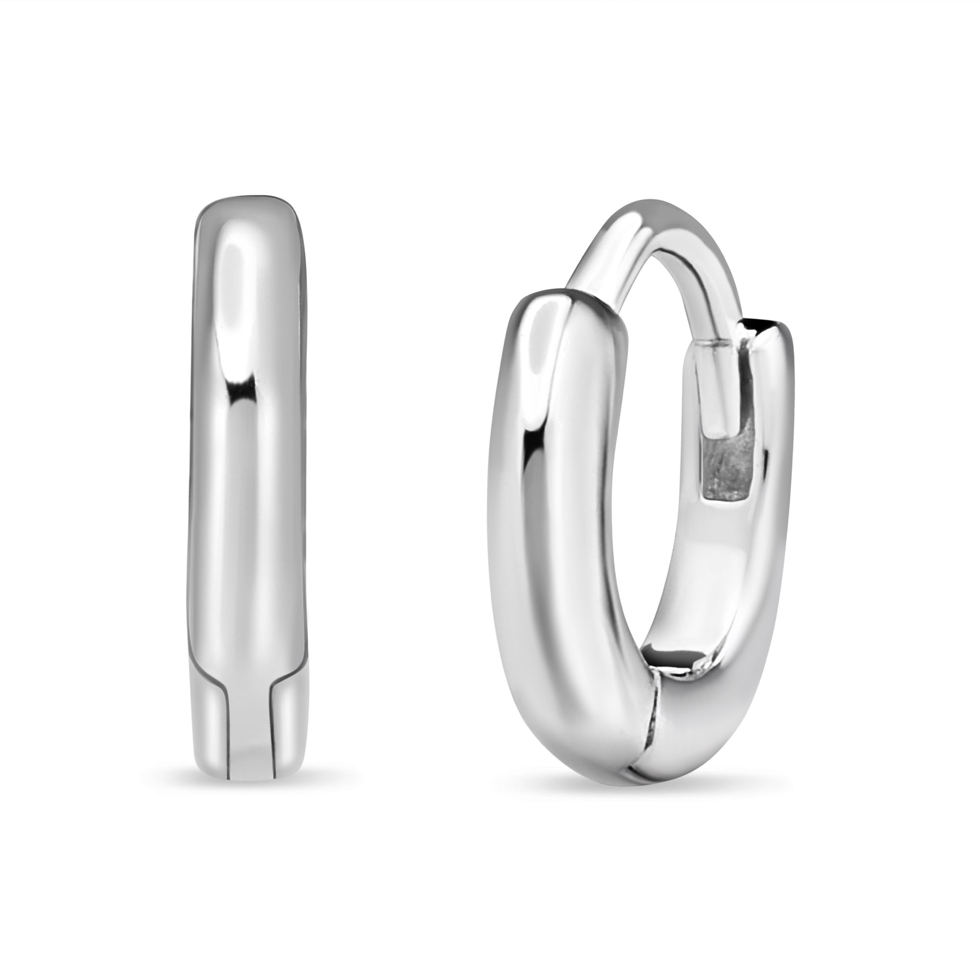 Tiana Joyas - Aro Argollas De Plata 925 10mm Sin Níquel Hipoalergénicas