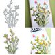 thumbnail image 1 of Troqueles metálicos de tallos florales para hacer tarjetas, troqueles de corte de flores, hojas y pasto de primavera, plantillas de corte DIY para scrapbooking, álbum y relieve decorativo en papel, 1 of 8