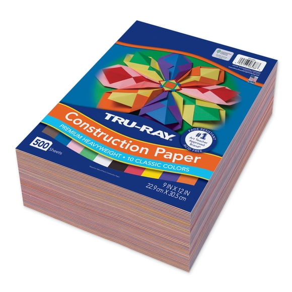 Papel Tru-Ray 23 cm x 30 cm 500 hojas surtidas