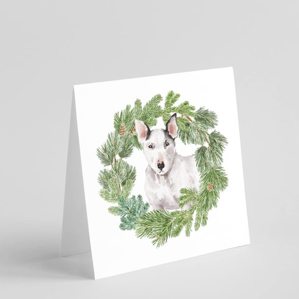 Tarjetas de felicitación Caroline's Treasures CK8814GC55 8 piezas 12.7 cm Bull Terrier
