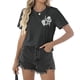 thumbnail image 4 of Camiseta Talovee para Día del Juego de Béisbol para mujer, color gris oscuro, talla M, 4 of 6