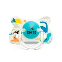 Suavinex - Chupete Fusion Anatomico Silicona 4 - 18Meses Dino/Blanco