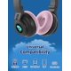 thumbnail image 3 of Auriculares YUSONIC Unicorn Kids Bluetooth plegables con luz, 3 of 9