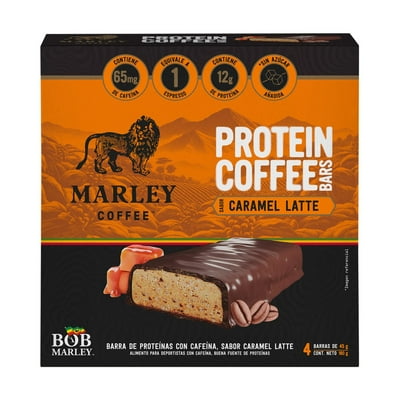 Barra Proteína Con Caféína Sabor Caramel Latte 180 Marley Coffee