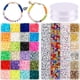 thumbnail image 4 of 7048x Cuentas De Arcilla Polimérica Planas De Varios Colores, Cuentas Espaciadoras, Hallazgo De Joyería DIY, 4 of 5