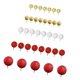 thumbnail image 2 of 50 Bolas Decorativas Para Tartas, Suministros Para Fiestas, Aniversarios, Color Rojo, 2 of 5