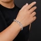 thumbnail image 3 of Pulseras de Oro para Hombre Cadena de Pulsera de Diamante Simulado 5A CZ Pulsera de Plata Esterlina 925 Eslabón 7-8.5 Pulgadas, 3 of 5