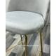 thumbnail image 5 of Silla de Bar Elegante Deluxe Terciopelo - Gris, 5 of 5