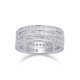 thumbnail image 2 of Anillo de Moissanita Juego de Anillos de Boda para Mujer Color D Claridad VVS1 Anillo de Compromiso de Oro Plata Esterlina 925 Eternidad Apilable Juego de Anillos Nupciales Talla 5-9, 2 of 12