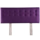 thumbnail image 1 of Respaldo Cama Botone 2 Plaza Felpa Morado, 1 of 4