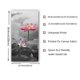 thumbnail image 3 of 1pc Canvas Oil Painting, Ink Style Pond And Pink Lotus, Hanging Wall Art, For Vertical Panoramic Entrance Home Decoration Painting, No Frame, 3 of 4