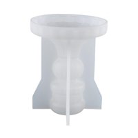 Magideal - Modelo De Portavelas De Silicona, Modelo 3D Textura Transparente Modelo De Fundición Suave Para Portavelas Hecho A Mano Artesanía Fabricación De Porta