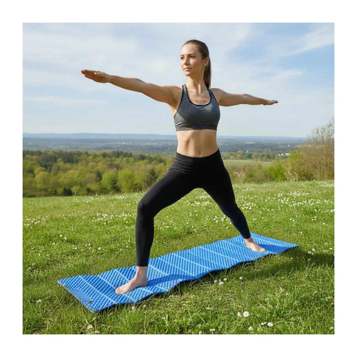 Genérico - Colchoneta Plegable De Trekking Camping Outdoor