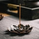 thumbnail image 3 of Quemador de incienso GARMOLY Lotus Brass con colector de cenizas, 3 of 7
