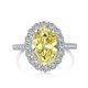 thumbnail image 1 of Anillos de Compromiso Ovalados de 4.5 Quilates para Mujer Anillo de Plata Esterlina 925 Piedra Amarilla/rosa CZ Hielo Triturado Anillo de Promesa para Ella Esposa Novia Mamá Talla 5-9, 1 of 7