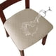 thumbnail image 1 of Xiao Hua Funda de Silla de Restaurante de Jacquard, Funda de Asiento Impermeable, Funda de Silla de Cocina Desmontable (Juego de 4 Piezas, color Caqui), 1 of 4