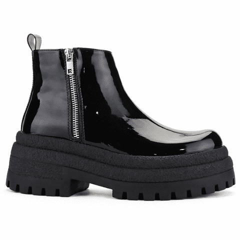 Botin Negro Mujer Casual Chalada Krepin