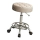 thumbnail image 3 of Taburete De Bar Con Ruedas Y Altura Regulable, Redondo, Color Beige, 3 of 5