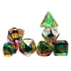 thumbnail image 3 of 7 Piezas De Dados Acrílicos D4-d20 Juego De Dados Poliédricos Para Juegos De Mesa Juegos De Cartas Verde Rojo, 3 of 3