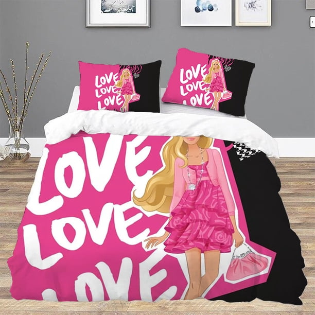 BarbieS Twin Size Bedding Set Duvet Cover Set Bed Linen Sets Comforter Queen Double Sheets Home Textile GardenBed Sheets