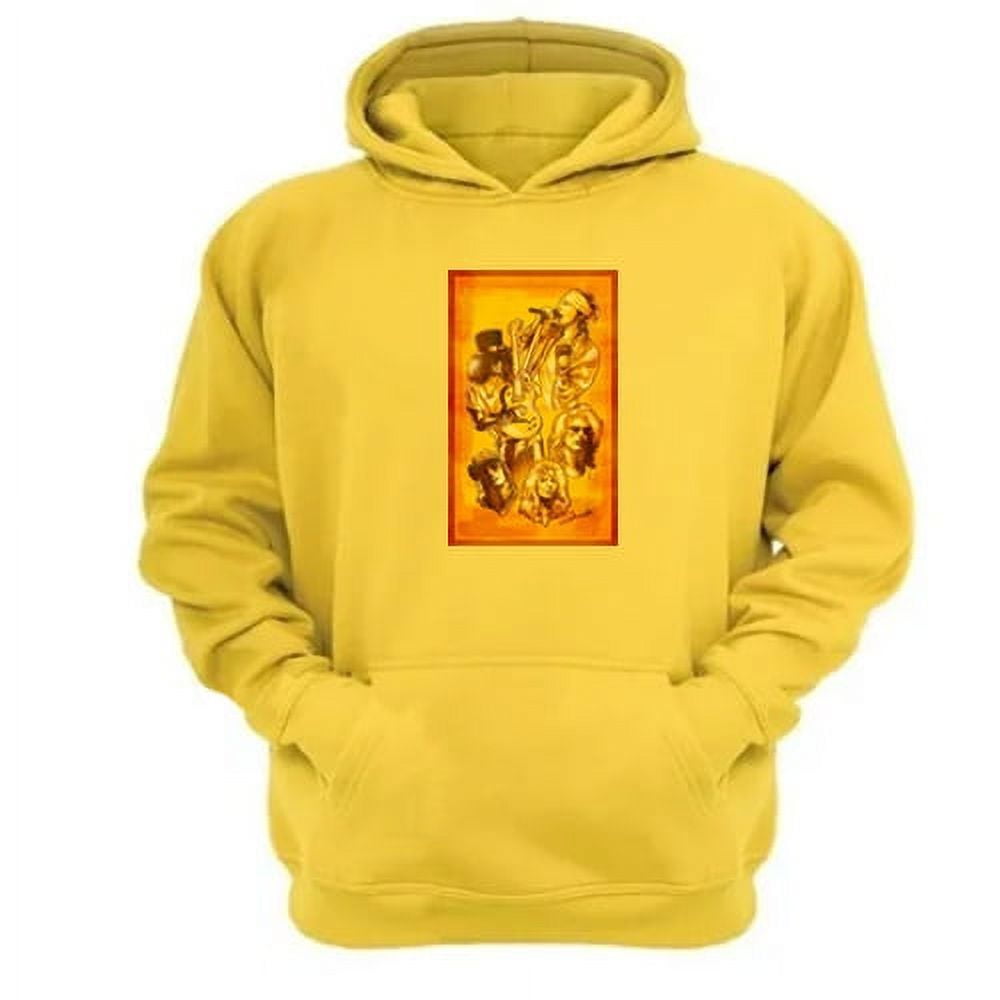 Genérico - Polerón Canguro Guns N´ Roses Amarillo Talla L Unisex