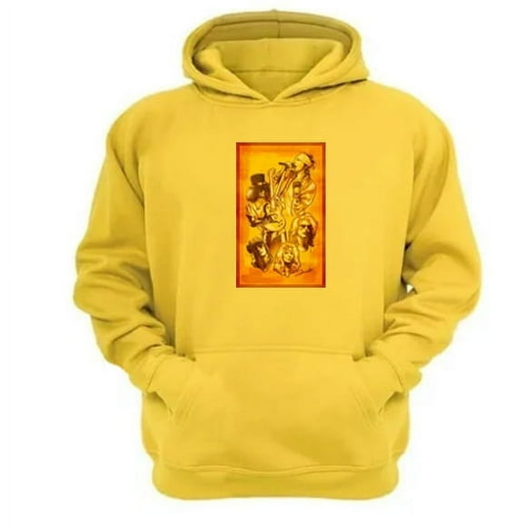 Polerón Canguro Guns N´ Roses Amarillo Talla S Unisex