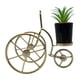 thumbnail image 4 of Figura Decorativa Bicicleta Metal Adorno Dorado Mini Planta, 4 of 7