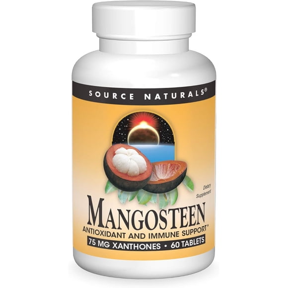 Mangostan Source Naturals 75mg Xantonas 60 Tabletas Antioxidante